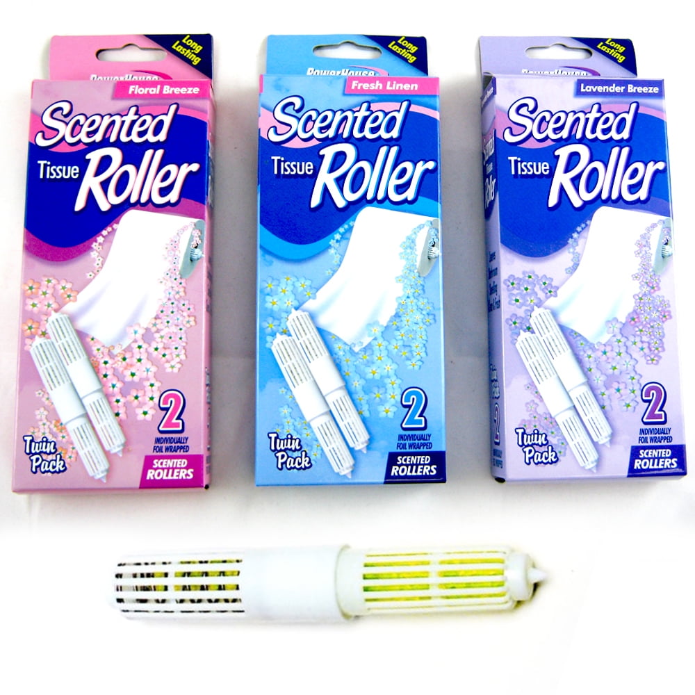 2 Scented Toilet Paper Rollers Tissue Roll Holder Replacement 2 Scented Toilet Paper Rollers Tissue Roll Holder Replacement Spindle Bathroom