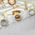 thumbnail image 4 of Manfei Cartoon Lion Elephant Black Out Curtains, Giraffe Zebra Wildlife Curtains Pack of 2 (42x63 Each), Stripes Geometric Bedroom Curtains, Curtains and Drapes Bedroom Decor, 4 of 6