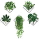 thumbnail image 1 of Pegatinas de pared Pegatinas decorativas de rejilla de plantas verdes, decoración de pared de hojas verdes, mural de arte de pared DIY para sala de estar, oficina, dormitorio, extraíble e impermeable Rojo Verde MX-0133517FYD, 1 of 5