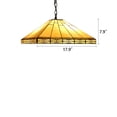 thumbnail image 7 of RADIANCE Goods Tiffany-Style 2 Light Mission Hanging Pendant Fixture 18" Shade, 7 of 7
