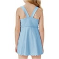 thumbnail image 4 of LANGWYQU Sleeveless Kids Children Dress With Shorts Girls Waved Hem Golf Tennis Sport Dress, 4 of 5