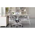 thumbnail image 3 of Silla De Oficina Ergonómica Reclinable Giratroria Industech Negro Malla Transpirable, 3 of 4