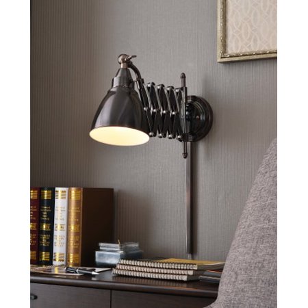 Kenroy Home Floren Wall Swing Arm Lamp Copper Bronze