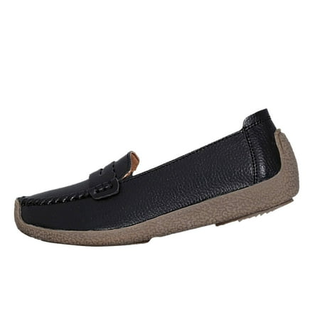 

Vedolay Sandals for Women Women Casual Shoes Breathable Soft Soled Small White Shoes Women Large Lefu Shoes Flat Bottomed Shoes(Black 8)