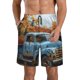 thumbnail image 1 of Fotbe Rustic Vintage Truck Autumn Trajes de Baño Estampados para Hombre, Shorts de Verano de Secado Rápido, Ropa de Playa, Bañadores-3X-Large, 1 of 6