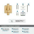 thumbnail image 4 of Amerock Bronx Champagne Bronze Single Prong Robe Hook, 4 of 6