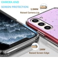 thumbnail image 2 of Compatible with Samsung Galaxy S23 Case Cute Glitter Clear Sparkly Cases Shockproof Samsung S23 Phone Case for Women Girls Silicone Slim Bling Protective Cover (Purple), 2 of 14