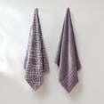 thumbnail image 5 of Modern Threads Oxford 6-Piece Yarn Dyed Adult Cotton Bath Towel Set, Lavender, 5 of 21