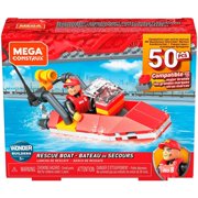 Mega Construx Wonder Builders, Rescue Boat ( 50 Pcs)