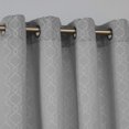 thumbnail image 3 of Deconovo Cortinas opacas en gris y plata, 132 x 243 cm, con aislamiento térmico, 3 of 7
