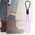 thumbnail image 2 of Unique Bargains 1 Pc Clear Style Hangable Shoe Horn for Shoe 11.61"x1.5" Pink, 2 of 6
