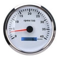 thumbnail image 2 of 110mm 4 3 / 8in Tachometer 7 Color Backlight 4000RPM Gauge with Hour Meter for Truck Trailer RV Boat, 2 of 7