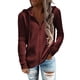 thumbnail image 1 of Suéter con capucha para mujer, chaqueta de punto informal, sudadera con capucha y cremallera, 1 of 2