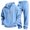 Light Blue, variant on LYSMORA Men's Waffle Knit Quarter Zip Hoodie Tracksuit Set, 2 Piece Long Sleeve Pullover Sweatshirt & Elastic Waist Jogger Pants Loungewear Outfit