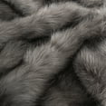 thumbnail image 5 of Cozylore Luxury Faux Fur Throw Blanket for Bed Super Thick Warm Long Fluff Fuzzy Blankets for Bedroom Living Room, 90" x 108", Gray, 5 of 7