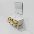 thumbnail image 6 of Norwalk 48 in W x 22 in D White Oak Single Bath Vanity, White Quartz Top, and 46 in Mirror, 6 of 8