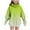 Mint Green, variant on NAISIBABY Girls Sweatshirt with Hooded 12T, Fashion Gradient Fall Winter Tops Long Sleeve Kids Pullover Fleece Hoodie Pink