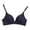 Blue, variant on Odeerbi Bras for Women Full Coverage Wireless Bras 2025 Fashion Lace Tank Solid Strap Wrap Plus Size Underwear Burgundy