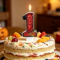 thumbnail image 5 of VAIFTILNO Halloween Themed Birthday Candles, Number Candles 0-9, Numeral Cake Topper with Spider & Web Decor for Halloween Cake Decor (More Styles), 5 of 7