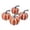 Red, variant on QLUEWX 4PCS Red Halloween Faux Pumpkins Set, 4.3" Artificial Foam Pumpkins Table Decor, Rustic Fall Festival Tabletop Centerpiece for Home Window Display Party Thanksgiving Halloween Decor