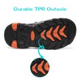 thumbnail image 2 of Dream Pairs Kids Boys Girls Athletic Sandals Toddler Summer Beach Slippers Flip Shoes 170813-K DARK/GREY/ORANGE Size 4, 2 of 6