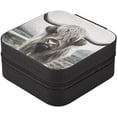 thumbnail image 2 of Coolnut Highland Cattle Travel Jewelry Case,Portable Small Jewelry Box, Necklace Earrings Travel Jewelry PU Leather Box,Christmas Gift for Women Girl Women Gifts, 2 of 7