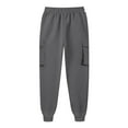thumbnail image 4 of Zpanxa Cargo Sweatpants for Women Fashion Lace-Up Ankle Overalls with Pockets Dark Gray M, 4 of 4