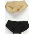 thumbnail image 3 of Belvia Comfia Tummy Control Shaping Brief Underwear-Black/Nude 2Pack (Pequeño) Belvia comfiabrief2packblcknudesmall, 3 of 4