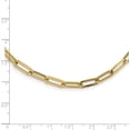thumbnail image 4 of 14K Yellow Gold Polished Fancy Link Necklace - 31.5"- Made In Italy Chain, 4 of 7