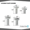 thumbnail image 5 of CROSSDESIGN 800 License Plate Screws (100 each / 8 different) fit for Auto Dealers, 5 of 10