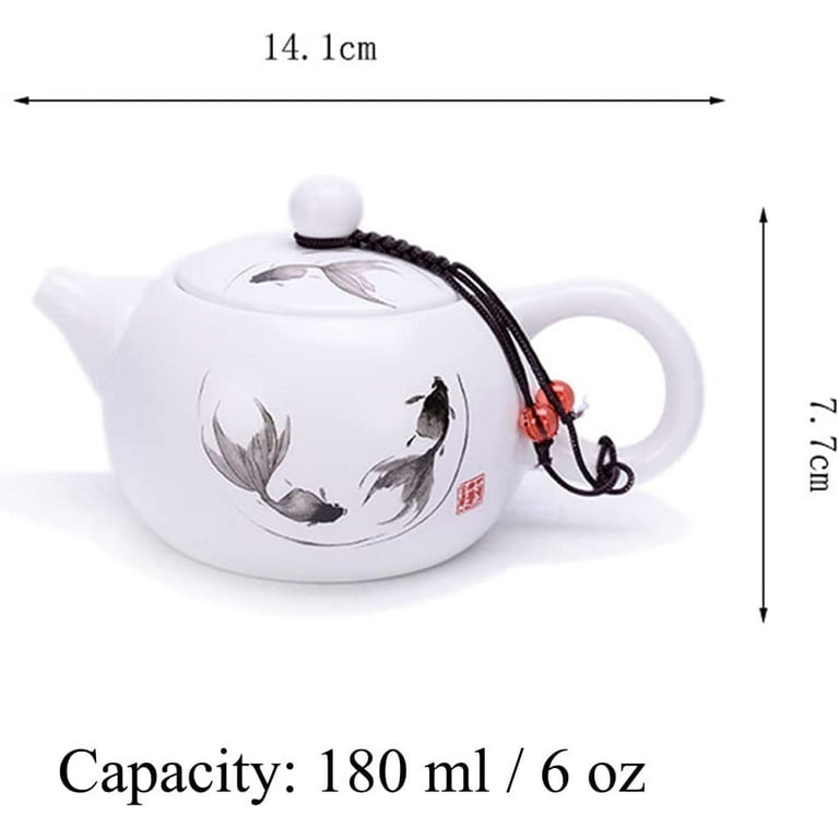 White Porcelain Gong Fu Teapot