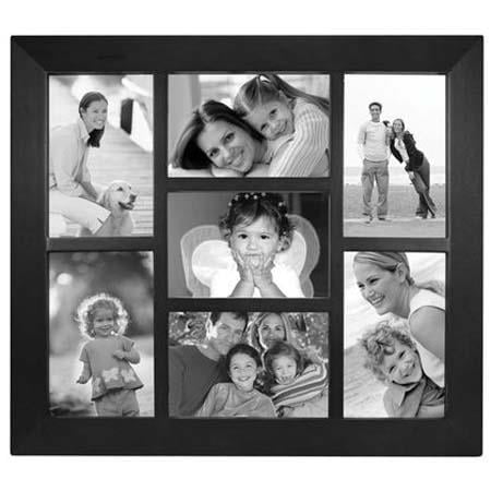 Black BERKLEY collage displays 7 4x6 photo by Malden - 4x6