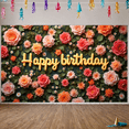 thumbnail image 6 of Colorful Floral Banner Butterfly Decoration Spring Theme for Birthday Party Kids Celebration Event, 6 of 9