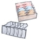 thumbnail image 5 of Organizador de ropa interior de malla gris plegable y transpirable con 6 celdas para calcetines y sujetadores, 5 of 8