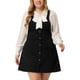 thumbnail image 1 of Vestido de mujer de talgrande con tirantes y cintualde ante Negro XL, 1 of 6