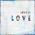 thumbnail image 2 of MacDowell, Jamie 12x12 White Modern Wood Framed Museum Art Print Titled - Love Is Love In Color, 2 of 4