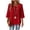 Red, variant on VEKDONE Womens Tops 3/4 Length Sleeves Work Blouses Summer Button Down Crewneck Shirts Solid Color Loose Fit Casual Shirts Fashion Clothes Navy XXXL