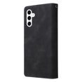 thumbnail image 3 of For Samsung Galaxy S26 Plus 5G Matte Texture Wallet Phone Case with 6 Card Holder Zipper Pocket, Magnetic Closure Premium Folio PU Leather Flip Case With Wrist Strap,Black,For Galaxy S26 Plus 5G, 3 of 10