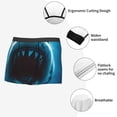 thumbnail image 3 of Vsdgher Open-Mouthed Shark Pattern Men's Boxer Brief Underwear,Soft Funny Underwear for Men-XX-Large, 3 of 5