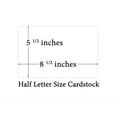 thumbnail image 5 of White 67lb Card Stock 5 1/2" x 8 1/2" Sheets (Half Letter Size) - 100 Sheets, 5 of 5