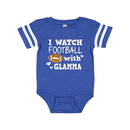 

Inktastic I Watch Football with My Glamma Gift Baby Boy Bodysuit