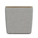 thumbnail image 2 of Otomana de almacenamiento Benzara Mody de madera, 48 cm, con parte superior elevable, gris, 2 of 5