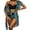 C-Black221, variant on DHFJKG Womens Swimsuits 3 Piece Hawaii Printed Bikini Set Swimwear Coverup High Waisted Tummy Control Bathing Suit Trendy Beachwear