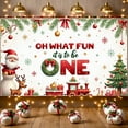 thumbnail image 5 of Festive Santa Banner Christmas Train Decoration Holiday Prop for Kids Party Celebration Winter Theme, 5 of 9