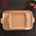 thumbnail image 2 of Bandeja para servir comida, bandeja de desayuno Vintage versátil de madera, bandeja de madera para cocina, 2 of 8