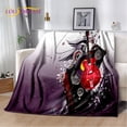 thumbnail image 1 of Manta de felpa suave para guitarra eléctrica clásica, manta de franela para sala de estar, dormitorio, cama, sofá, cubierta de Picnic, 1 of 4