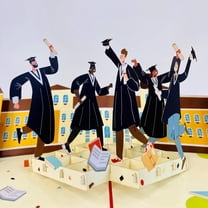Graduation 3D Pop Up Greeting Card - Handmade Card for Graduation,  School, Congratulations, Birthday, Thank you, Baby, Anniversary
