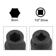 thumbnail image 3 of 2 Pcs 1/2" Drive by 8mm Shallow Impact Socket, Cr-Mo Alloy Steel, 6-Point, Metric, 3 of 5