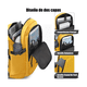 thumbnail image 2 of 1 Mochila Para Laptop 15.6inch Mochila De Viaje Para Negocios 35L Malubero Amarilla, 2 of 5