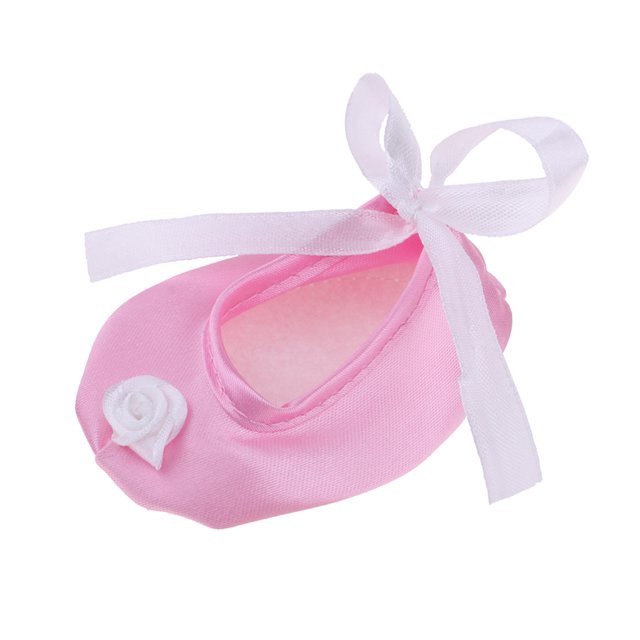 Zapatos De Satén De Baile De Ballet Para 18 " Doll White SM SunniMix American Dolls Shoes